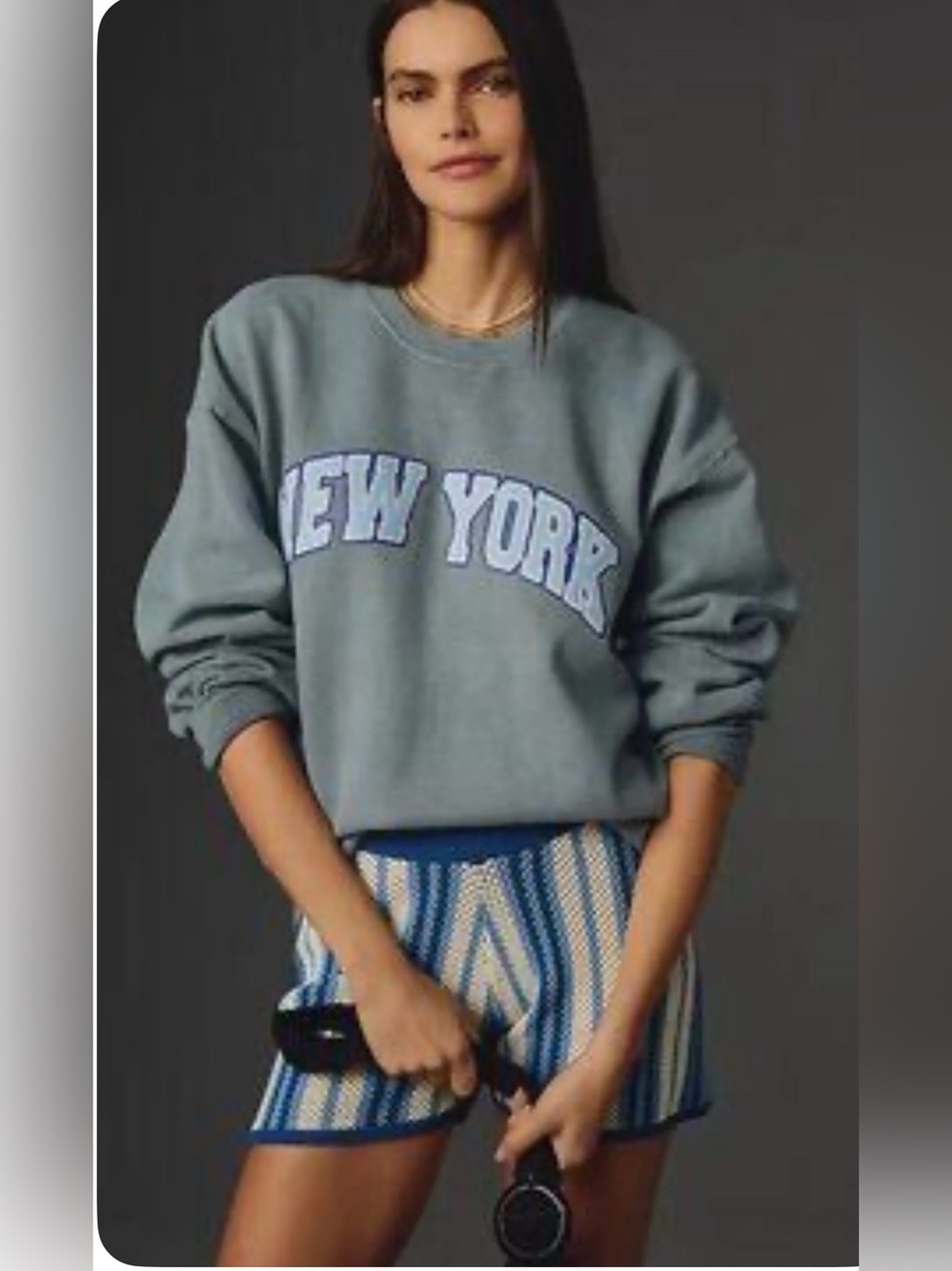 EUC size XS Anthropologie New York sweatshirt pullover
